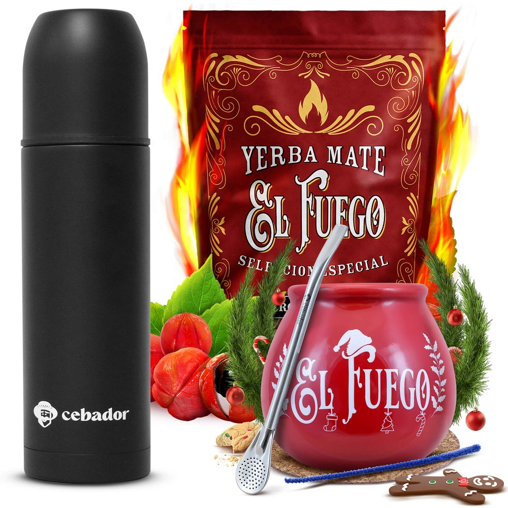 Set Iniziale Di Yerba Mate El Fuego Kg Yerbomos Set Kit