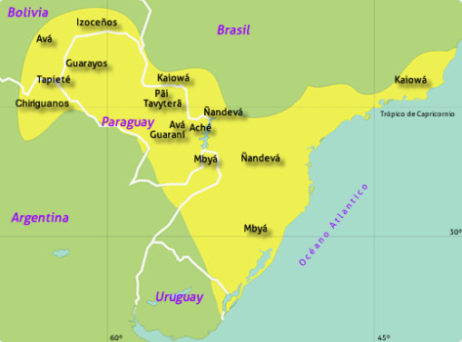 yerba mate origins guarani map
