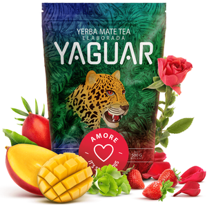 Yaguar Amore 500 g 0,5 kg - Yerba mate brasiliana con frutta ed erbe