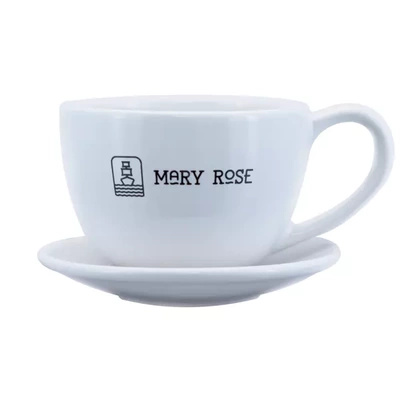 Tazza da tè con logo Mary Rose (bianco) 200ml