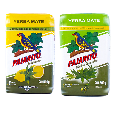 Pajarito Menta Limon + Con Hierbas 2x500g