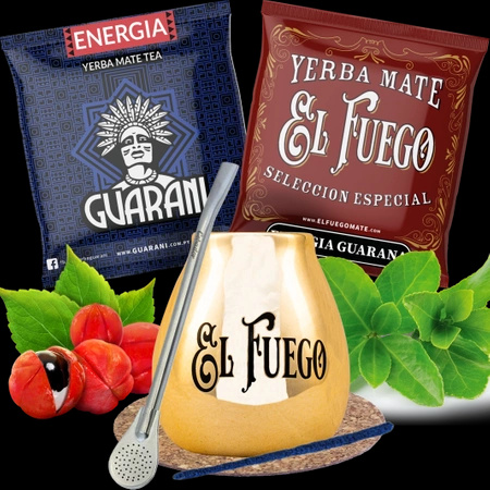 Set Yerba Mate Guaranà BIG Tykva Bombilla forte