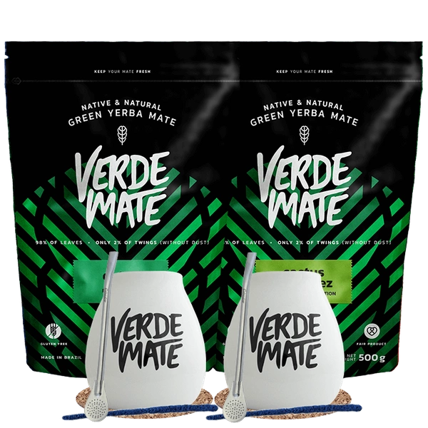 Set di Yerba Mate Verde Mate Herbal Energy 500g + Verde Mate Cactus de juarez 500g