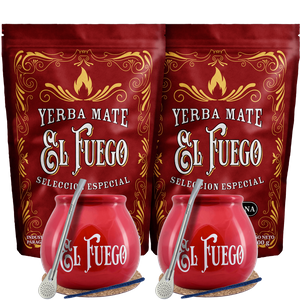 Yerba Mate El Fuego per due Bombilla POWER