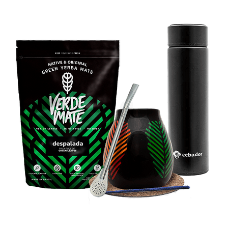 Set Yerba Verde Mate Green 500g Thermos Gourd