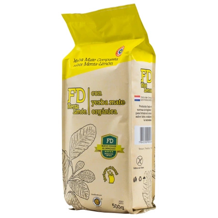 Fede Rico (FD) Menta Limon 0,5 kg 500 g - yerba mate alla menta e al lime