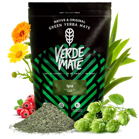 Set di Yerba Mate Verde Mate IPA 500g 0,5kg Yerbomos + Tazza di mate + Bombilla