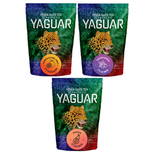 Set di Yerba Mate Yaguar 3x 0,5 kg