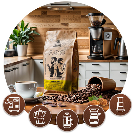 Set di Coffee Broastery Brazil Cerrado + Brazil Guaxupe 2x1kg (2kg)