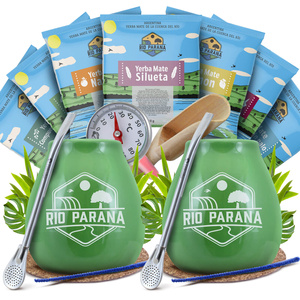 Set iniziale per coppia di Yerba Mate Rio Parana accessori