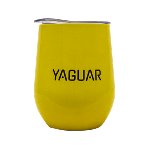 TermoLid - Recipiente in acciaio inox con coperchio - Yaguar (giallo) - 350 ml