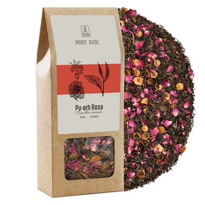 Mary Rose - Tè Pu-erh Rosa - 50g