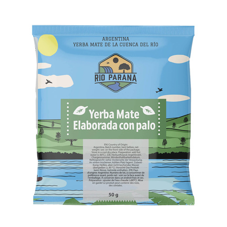 Set di Yerba Mate Rio Parana 2x50g Tazza di mate + Bombilla