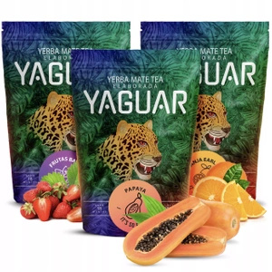 Set di Yerba Mate Yaguar 3x 0,5 kg