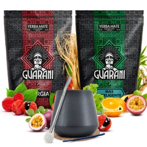 Set Yerba mate Guarani bombilla in ceramica calabash