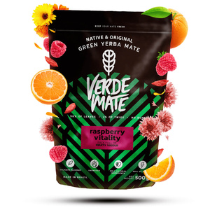 Set di Yerba Mate Verde Mate Raspberry 500g Tazza di mate + Bombilla