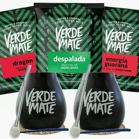 Yerba Mate Tazza di Mate Bombilla Set per due persone