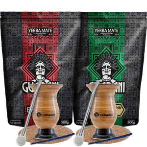 Set di Yerba Mate per due Bombilla Matero 1000g