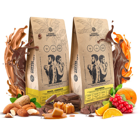 Set di Coffee Broastery Colombia Medellin + Brazil Cerrado 2x1kg (2kg)