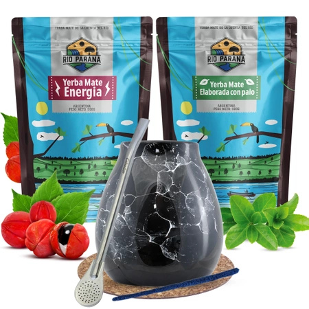 Set di Yerba Mate Rio Parana Energia Elaborada 1kg