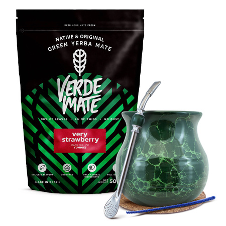 Set di Yerba Mate Verde Mate 500g Tazza di mate + Bombilla