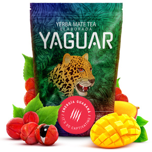 Set di Yerba Mate Yaguar Energia 500g 0,5kg Yerbomos + Tazza di mate + Bombilla