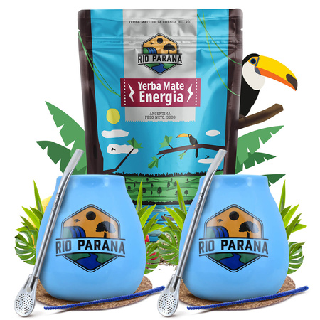 Set iniziale per due di Yerba Mate Rio Parana 500g