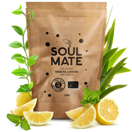 Set di Yerba Mate Soul Mate Organica Menta Limon 500g 0,5kg Tazza di mate + Bombilla