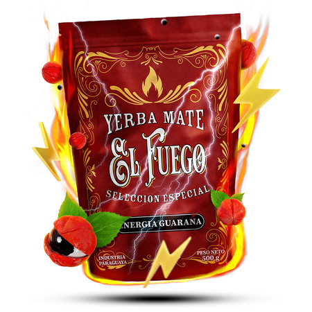 Set di Yerba Mate Verde Mate El Fuego Energia 2x500g + accessori