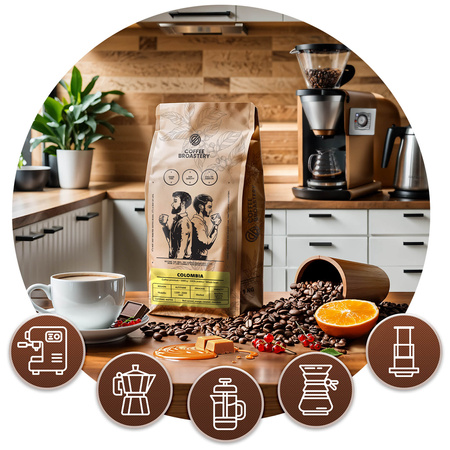 Set di Coffee Broastery Colombia Medellin + Brazil Cerrado 2x1kg (2kg)