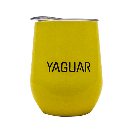 TermoLid - Recipiente in acciaio inox con coperchio - Yaguar (giallo) - 350 ml