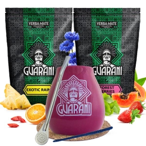 Yerba Mate Guarani Frutta Calabash Set 2x500g