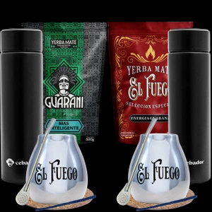 Set di Yerba Mate per due persone 2x0,5 kg thermos 