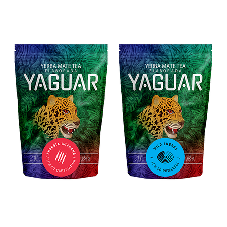 Yerba Mate Yaguar Energia + Wild Energy 2x500g