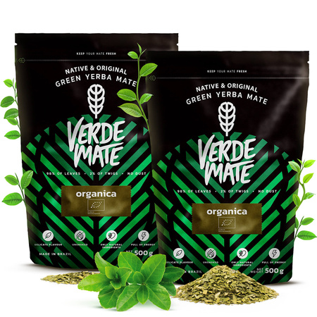 2 x Verde Mate Green Organica 500g 1kg