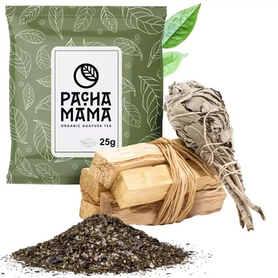 Set di incensi Palo Santo + fascio di salvia + Guayusa