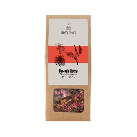 Mary Rose - Tè Pu-erh Rosa - 50g