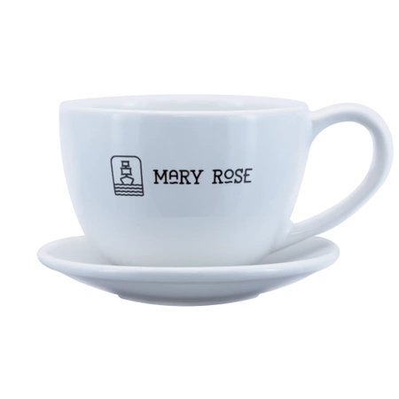 Tazza da tè con logo Mary Rose (bianco) 200ml