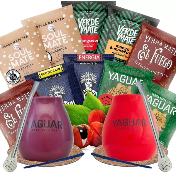 Set di Yerba Mate di molti tipi per una coppia PREMIUM