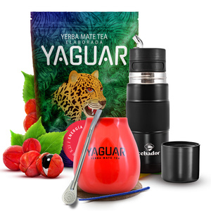 Set di Yerba Mate Yaguar Energia 500g 0,5kg Yerbomos + Tazza di mate + Bombilla