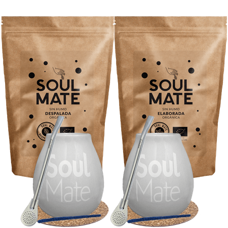 Set Yerba Mate Soul Mate Despalada 500g + Soul Mate Organica 500g