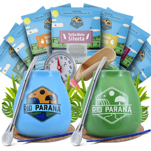 Set iniziale per coppia di Yerba Mate Rio Parana accessori