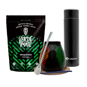 Set Yerba Verde Mate Green 500g Thermos Gourd