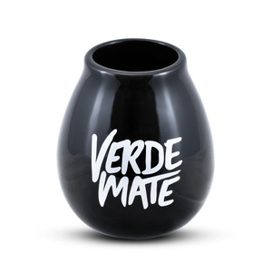 Zucca in ceramica nera - Verde Mate - 350ml