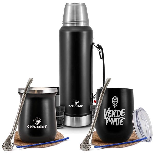 Set di Yerba Mate: Thermos + 2x Tazza Termica