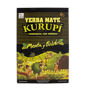 Yerba Mate Kurupi Menta Boldo 3x500g 1500g