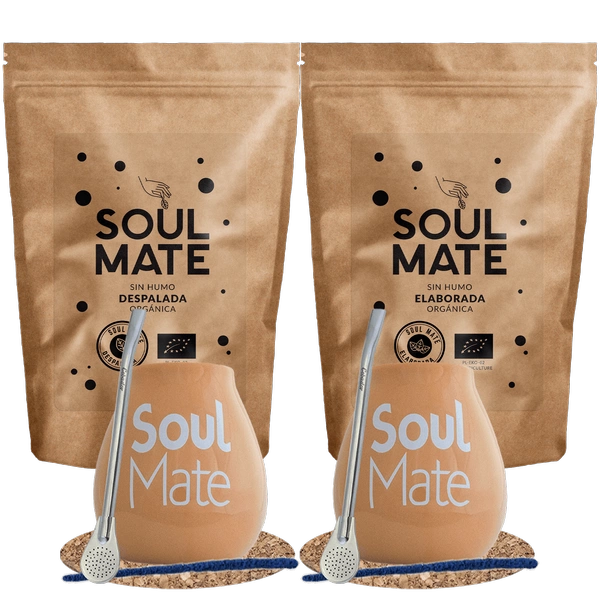 Set Yerba Mate Soul Mate Organica 500g + Soul Mate Despalada 500g