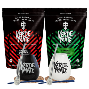 Yerba Verde Mate Set Silueta 500g + Energia 500g