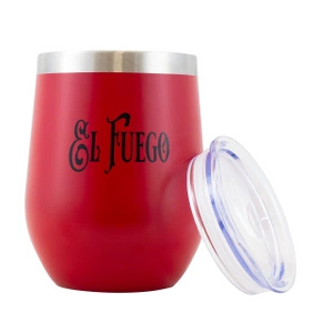 TermoLid - recipiente in acciaio inox con coperchio - El Fuego (rosso) - 350 ml