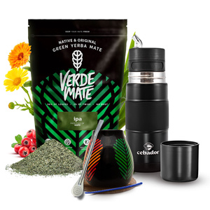 Set di Yerba Mate Verde Mate IPA 500g 0,5kg Yerbomos + Tazza di mate + Bombilla